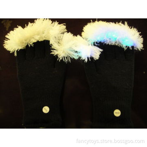 Flashing Glove with pom-pom